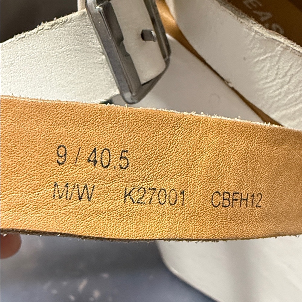 Kork-Ease White Hailey Platform Wedge Sandal Sz 9 - Picture 9 of 9